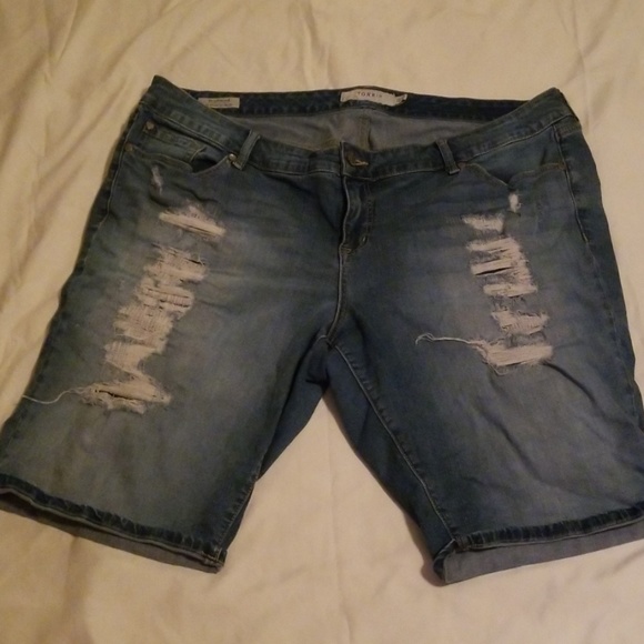 torrid Pants - Distressed Jean shorts Torrid size 22